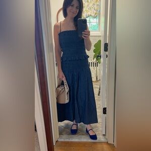 Madewell Navy Maxi Dress